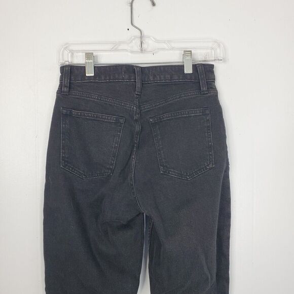 Abercrombie Curve Love Skinny High Rise Jeans Split Hem Front Seam WOmens 0 25 - Picture 5 of 10